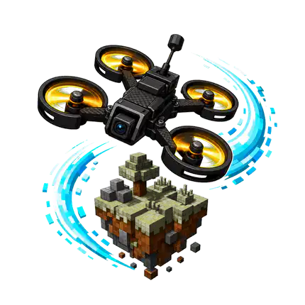 FPV Dronecraft 的方块世界多旋翼飞行器
